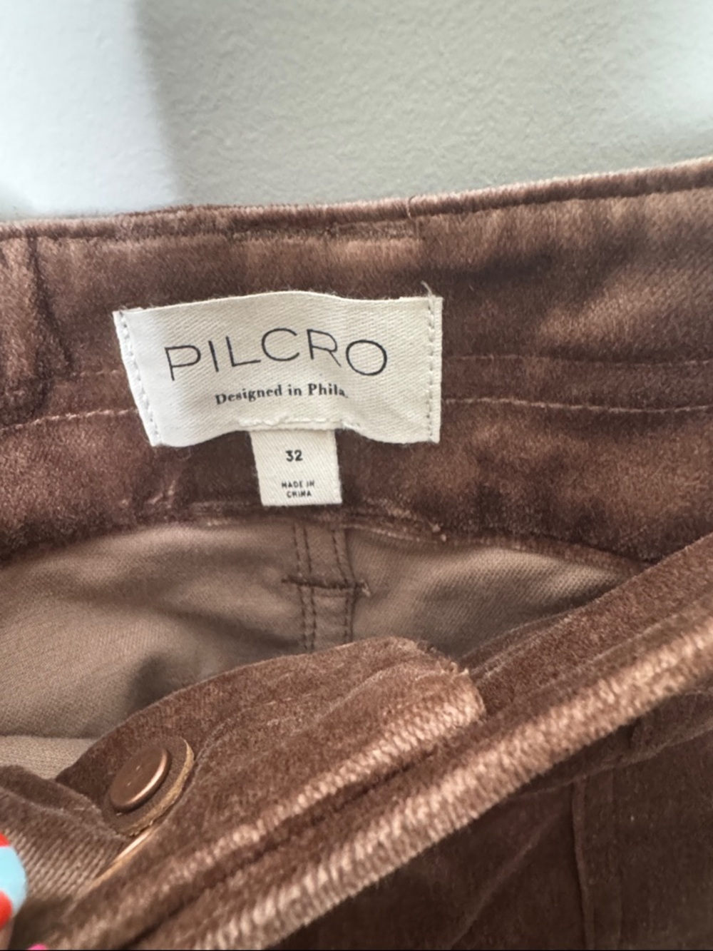 Pilcro Velvet Embroidered Beaded Star & Flower Barrel Pants Western Boho Size 32 - Picture 3 of 10